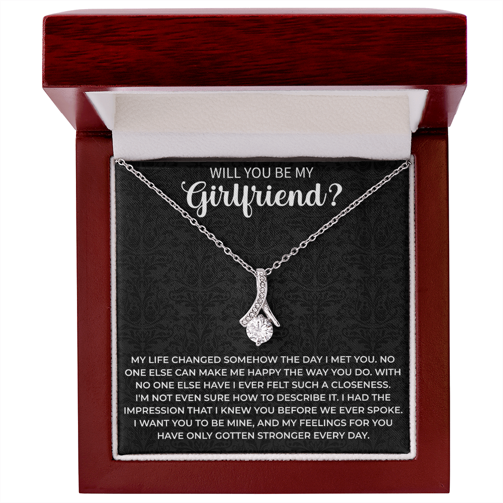 will you be my girlfriend necklace - Girlfriend Idea Gift, Proposal Jewelry, Creative Ways To Ask A Girl Out Gift - Beauty Belliss